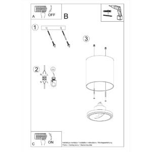 Ceiling Lamp Tiube Grey Single Ceiling Lights Great Lighting UK Ltd