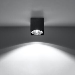 Ceiling Lamp Blake Black Single Ceiling Lights Great Lighting UK Ltd