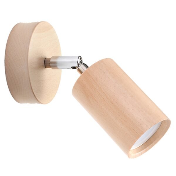 Wall Lamp Berg Natural Wood Modern Indoor Wall Lights Great Lighting UK Ltd