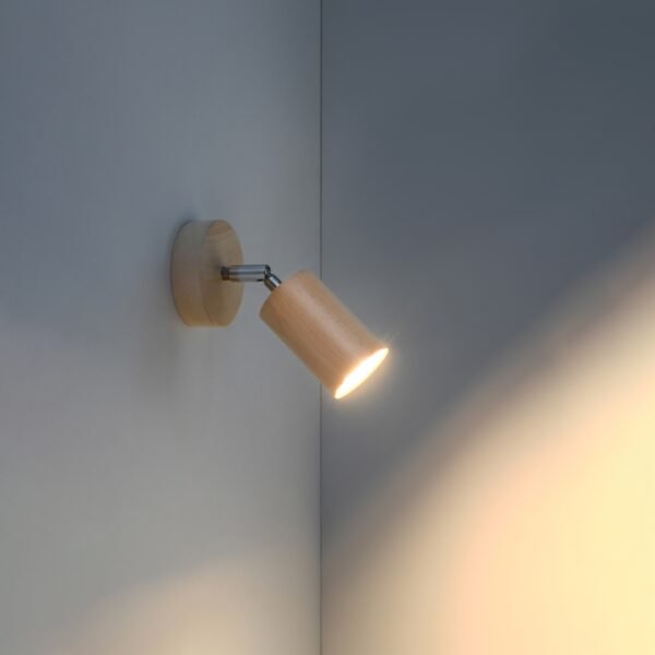 Wall Lamp Berg Natural Wood Modern Indoor Wall Lights Great Lighting UK Ltd