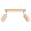 Ceiling Lamp Berg 2 Natural Wood Track Lighting Great Lighting UK Ltd