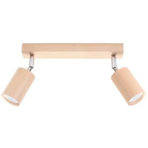 Ceiling Lamp Berg 2 Natural Wood Track Lighting Great Lighting UK Ltd