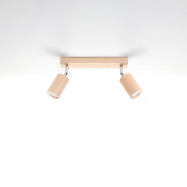 Ceiling Lamp Berg 2 Natural Wood Modern Ceiling Lights Great Lighting UK Ltd