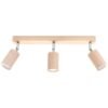 Ceiling Lamp Berg 3 Natural Wood New Arrivals Great Lighting UK Ltd