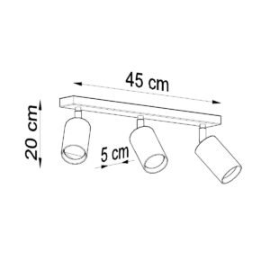 Berg Three Light Natural Wood Kitchen Ceiling Spotlight 3 Light Spotlights Great Lighting UK Ltd