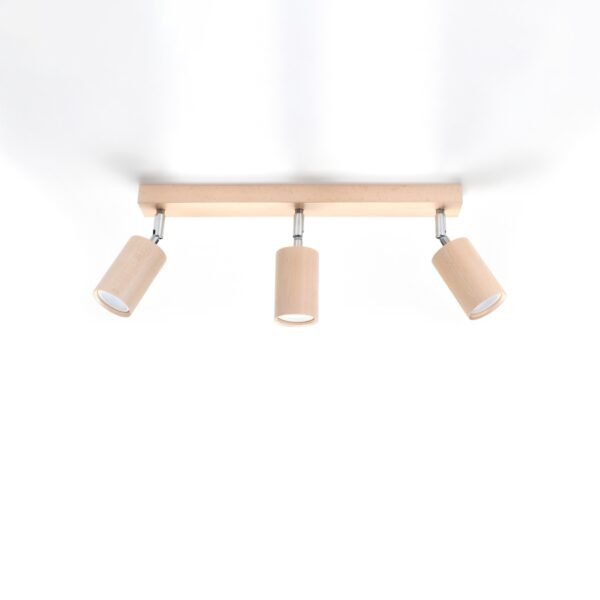 Ceiling Lamp Berg 3 Natural Wood Modern Ceiling Lights Great Lighting UK Ltd
