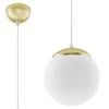 Ugo 20cm Pendant - Gold Black - Gold - Copper Lights Great Lighting UK Ltd