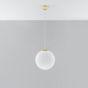 Pendant Lamp Ugo 30 Gold Modern Single Pendants Great Lighting UK Ltd