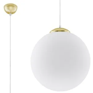 Ugo 40cm Pendant - Gold Black - Gold - Copper Lights Great Lighting UK Ltd