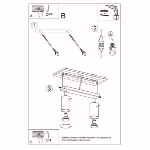 Ring Two Light Chrome Kitchen Spotlight Bar 2 Light Spotlight Great Lighting UK Ltd