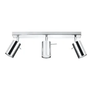 Ring Three Light Chrome Kitchen Spotlight Bar 3 Light Spotlights Great Lighting UK Ltd
