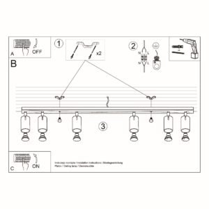 Ceiling Lamp Ring 6l Chrome Track Lighting Great Lighting UK Ltd