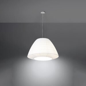 Chandelier Bella 60 White Large Shade Pendants Great Lighting UK Ltd