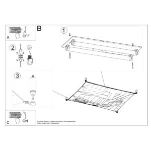 Ceiling Lamp Luna 1 White Single Ceiling Lights Great Lighting UK Ltd