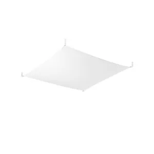 Luna Twin LED Ceiling Light - White Modern Large Ceiling Lights Great Lighting UK Ltd