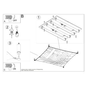 Ceiling Lamp Luna 2 White Large Ceiling Lights Great Lighting UK Ltd