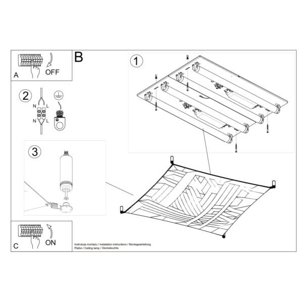 Ceiling Lamp Luna 2 White Modern Ceiling Lights Great Lighting UK Ltd