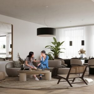 Chandelier Otto 50 Black Large Shade Pendants Great Lighting UK Ltd