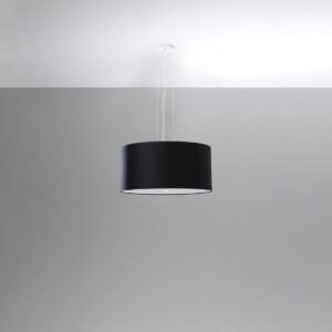 Chandelier Otto 50 Black Large Shade Pendants Great Lighting UK Ltd