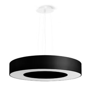 Chandelier Saturno Slim 50 Black Large Shade Pendants Great Lighting UK Ltd