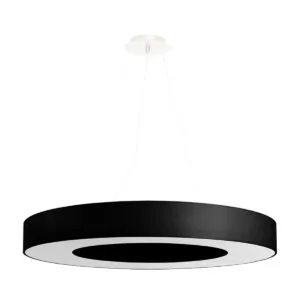 Chandelier Saturno Slim 70 Black Large Shade Pendants Great Lighting UK Ltd