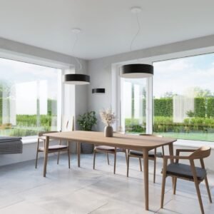 Skala 50cm Chandelier - White / B Large Shade & Drum Pendants Great Lighting UK Ltd