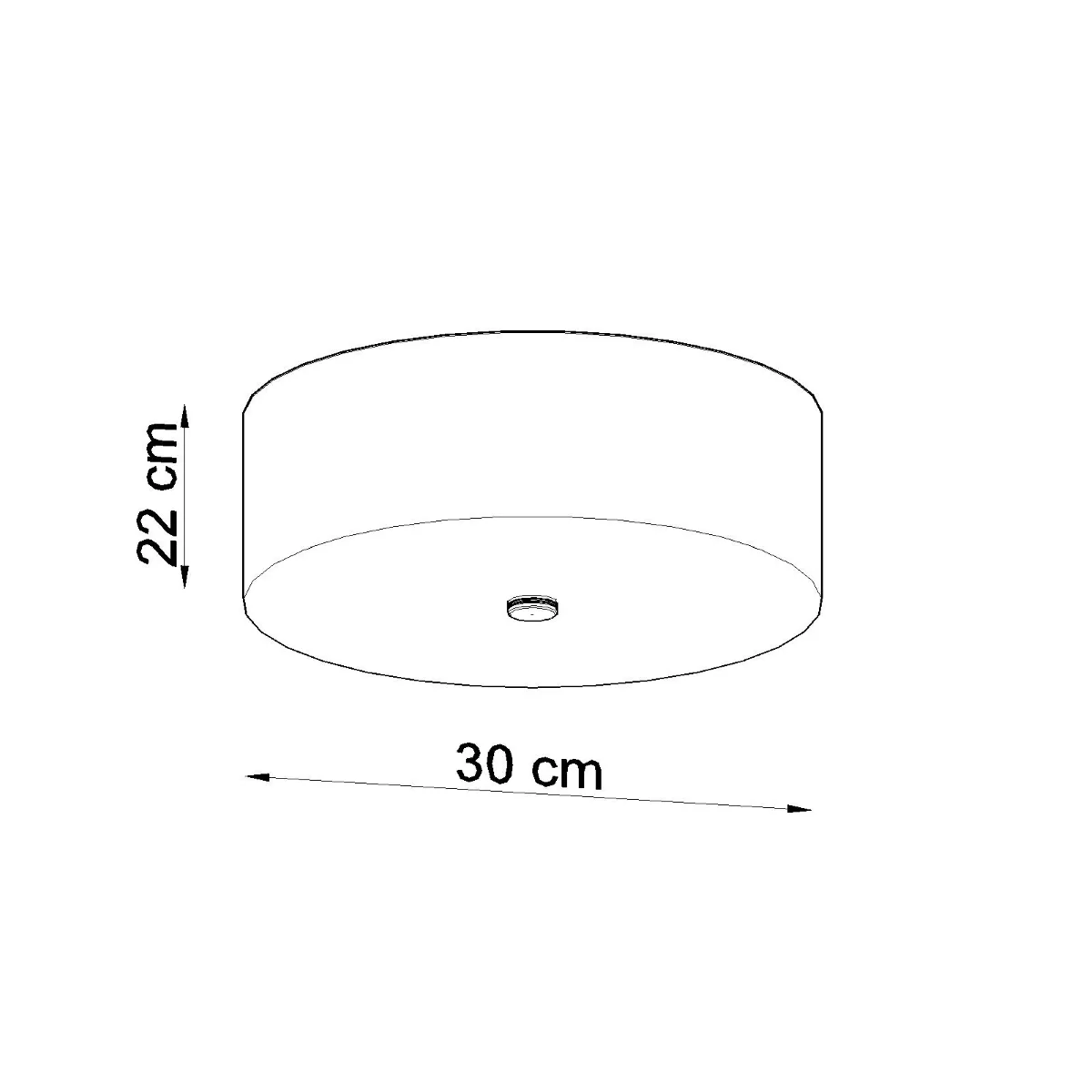 Skala 30cm Ceiling Light - Black Modern Large Ceiling Lights Great Lighting UK Ltd