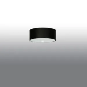 Skala 30cm Ceiling Light - Black Modern Large Ceiling Lights Great Lighting UK Ltd
