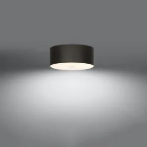Skala 30cm Ceiling Light - Black Modern Large Ceiling Lights Great Lighting UK Ltd