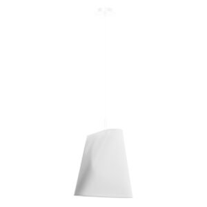 Chandelier Blum 1 White Large Shade Pendants Great Lighting UK Ltd