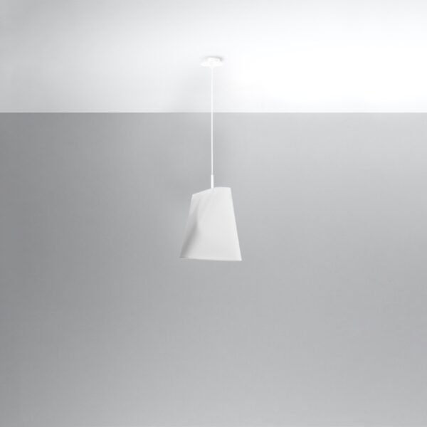 Chandelier Blum 1 White Large Shade Pendants Great Lighting UK Ltd