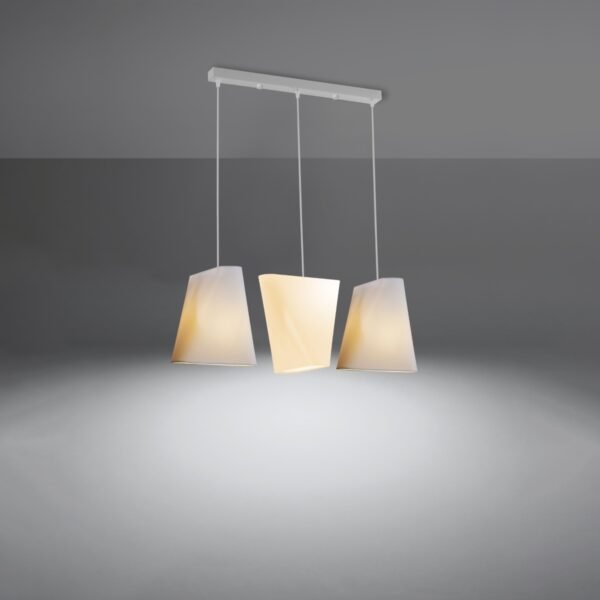 Chandelier Blum 3 White Hanging Chandeliers Great Lighting UK Ltd