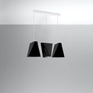 Chandelier Blum 3 Black Large Shade Pendants Great Lighting UK Ltd