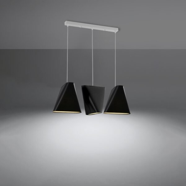 Chandelier Blum 3 Black Hanging Chandeliers Great Lighting UK Ltd