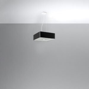 Chandelier Lokko 45 Black Large Shade Pendants Great Lighting UK Ltd