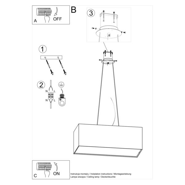 Chandelier Santa Bis 80 Black - Image 5