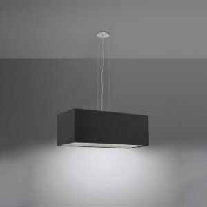 Chandelier Santa Bis 80 Black Large Shade Pendants Great Lighting UK Ltd