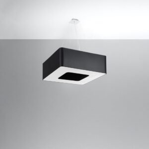 Chandelier Urano 60 Black Large Shade Pendants Great Lighting UK Ltd