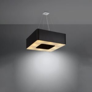 Chandelier Urano 60 Black Large Shade Pendants Great Lighting UK Ltd