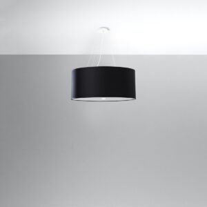Chandelier Otto 60 Black Large Shade Pendants Great Lighting UK Ltd