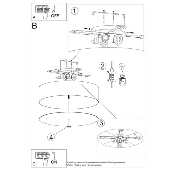 Ceiling Lamp Skala 60 White - Image 5