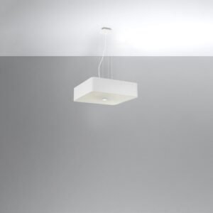 Chandelier Lokko 55 White Large Shade Pendants Great Lighting UK Ltd
