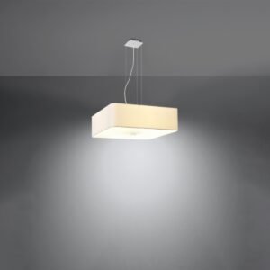 Chandelier Lokko 55 White Large Shade Pendants Great Lighting UK Ltd
