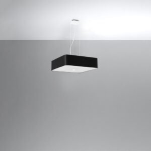 Chandelier Lokko 55 Black Large Shade Pendants Great Lighting UK Ltd
