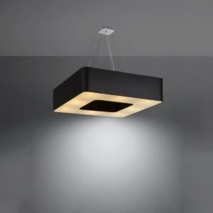 Chandelier Urano 80 Black Large Shade Pendants Great Lighting UK Ltd
