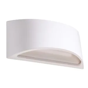 Ceramic Wall Light Vixen White Box Wall Lights Great Lighting UK Ltd
