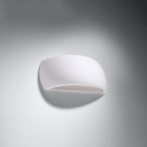 Wall Lamp Ceramic Pontius White Box Wall Lights Great Lighting UK Ltd