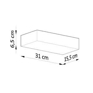 Wall Lamp Ceramic Taugan White Box Wall Lights Great Lighting UK Ltd