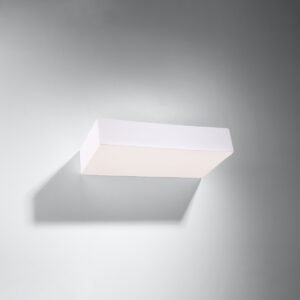 Wall Lamp Ceramic Taugan White Box Wall Lights Great Lighting UK Ltd