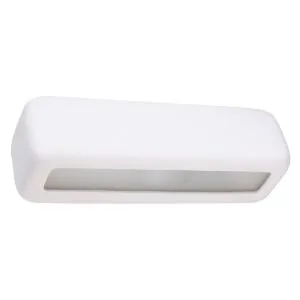 Ceramic Wall Light Subani White Box Wall Lights Great Lighting UK Ltd